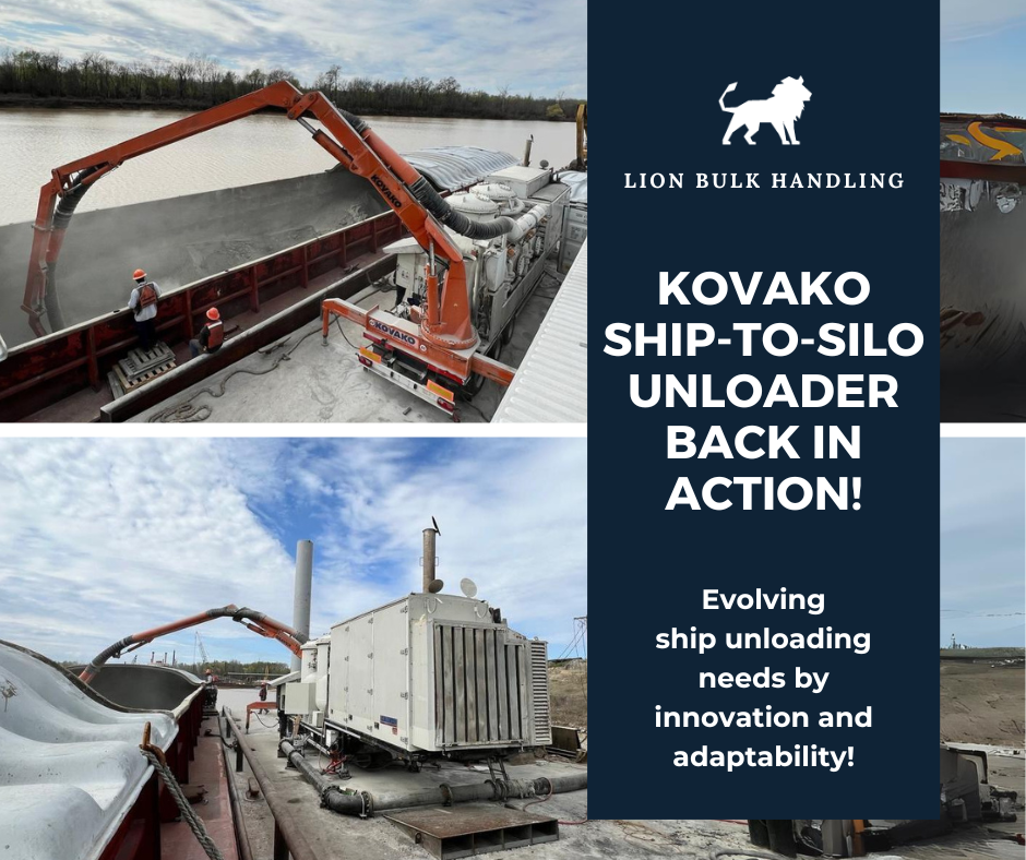 KOVAKO Ship-to-Silo Unloader back in action!